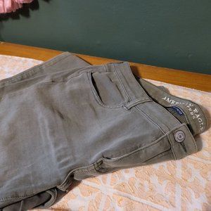 AE 360 Super Stretch Jeggings - Khaki Green